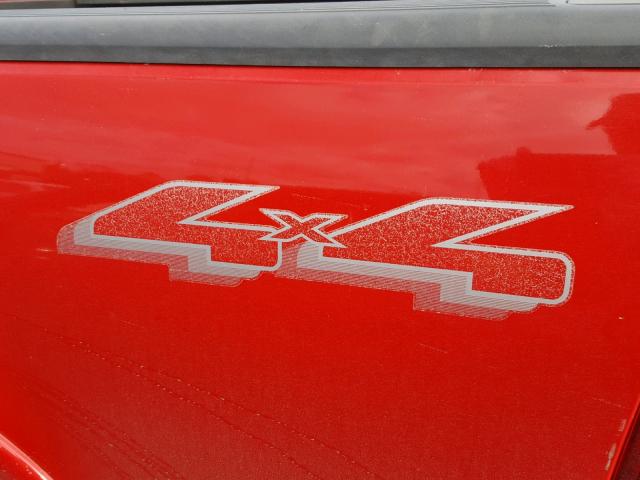 1FTRF18283NA21090 - 2003 FORD F150 Czerwony zdjęcie 9