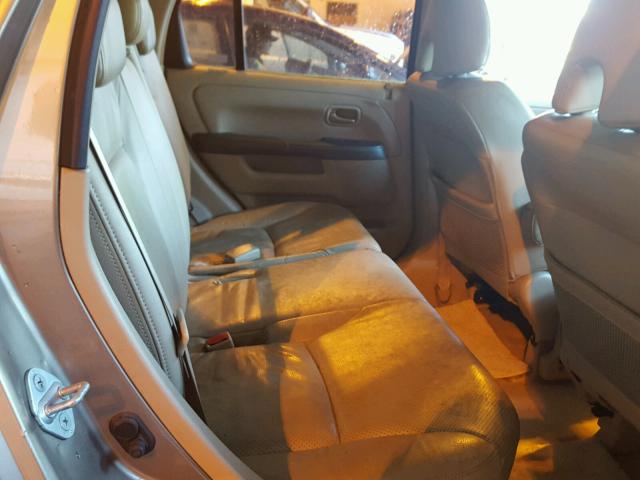 JHLRD78955C020843 - 2005 HONDA CR-V SE GOLD photo 6