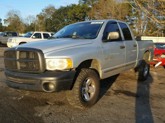 3D7HA18N92G135570 - 2002 DODGE RAM 1500 SILVER photo 2