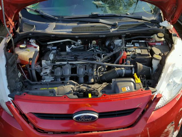 3FADP4FJ2BM232190 - 2011 FORD FIESTA SES RED photo 7