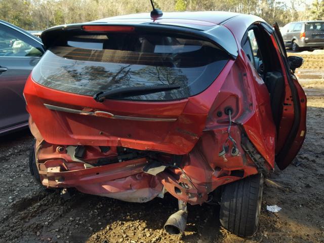 3FADP4FJ2BM232190 - 2011 FORD FIESTA SES RED photo 9