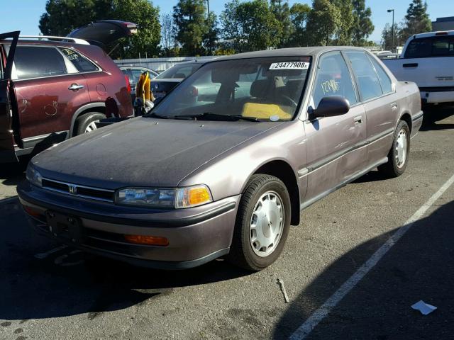 1HGCB7675NA004956 - 1992 HONDA ACCORD EX BROWN photo 2