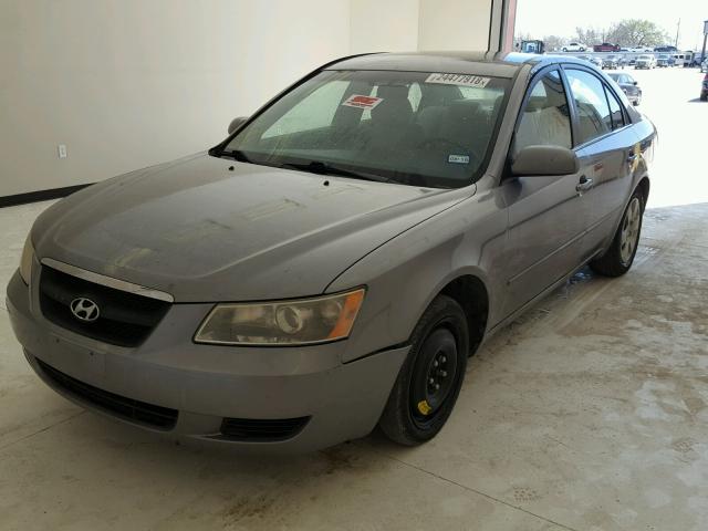 5NPET46C18H351388 - 2008 HYUNDAI SONATA GLS GRAY photo 2