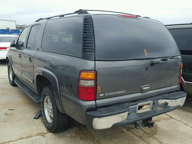 1GNEC16Z42J306017 - 2002 CHEVROLET SUBURBAN C GRAY photo 3