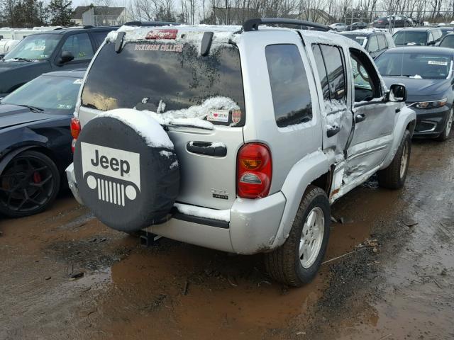 1J8GL58K54W300296 - 2004 JEEP LIBERTY LI SILVER photo 4