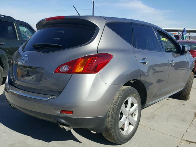 JN8AZ1MU7AW019919 - 2010 NISSAN MURANO S GRAY photo 4