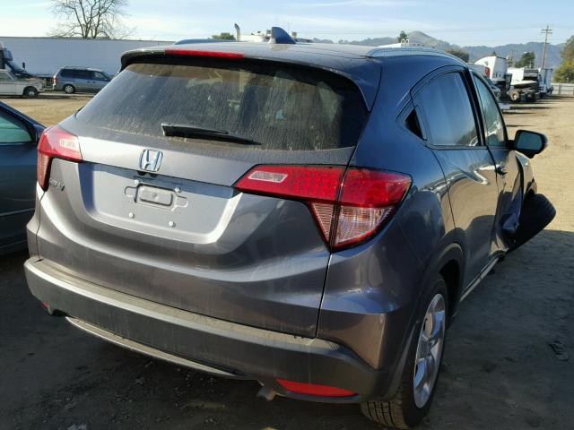 3CZRU5H77HM700997 - 2017 HONDA HR-V EXL SILVER photo 4