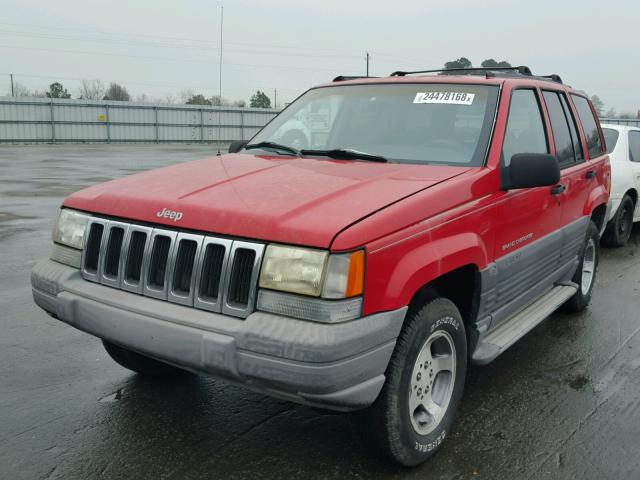 1J4FX58S0TC398221 - 1996 JEEP GRAND CHER RED photo 2