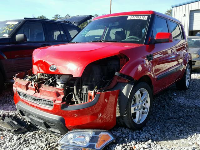 KNDJT2A25A7191964 - 2010 KIA SOUL + RED photo 2