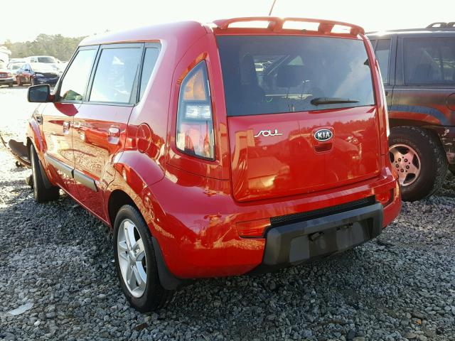 KNDJT2A25A7191964 - 2010 KIA SOUL + RED photo 3