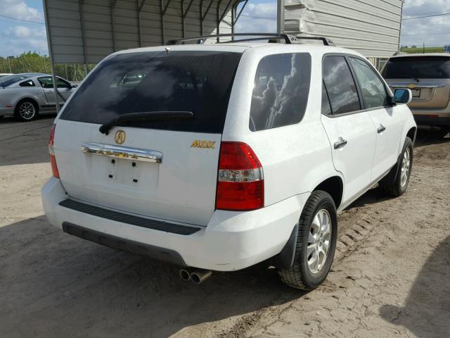 2HNYD18683H500665 - 2003 ACURA MDX TOURIN WHITE photo 4