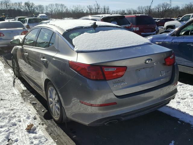 5XXGN4A74FG357921 - 2015 KIA OPTIMA EX GRAY photo 3