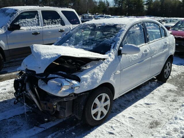 KMHCN46C67U131312 - 2007 HYUNDAI ACCENT GLS WHITE photo 2