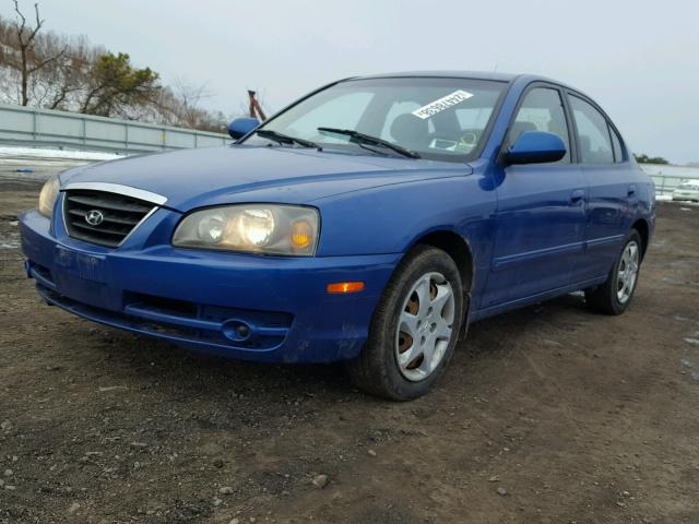 KMHDN46D45U185654 - 2005 HYUNDAI ELANTRA GL BLUE photo 2