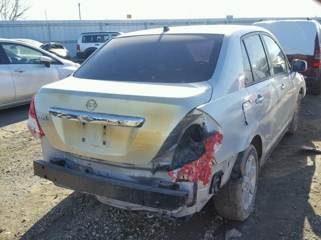 3N1BC1AP9BL457027 - 2011 NISSAN VERSA S SILVER photo 4