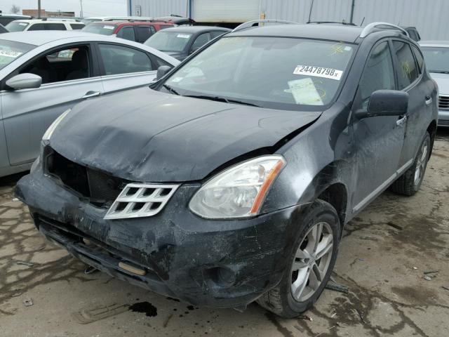 JN8AS5MT3DW502640 - 2013 NISSAN ROGUE S BLACK photo 2