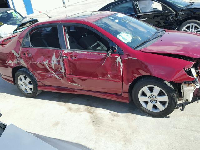 2T1BR32E76C677652 - 2006 TOYOTA COROLLA CE RED photo 10