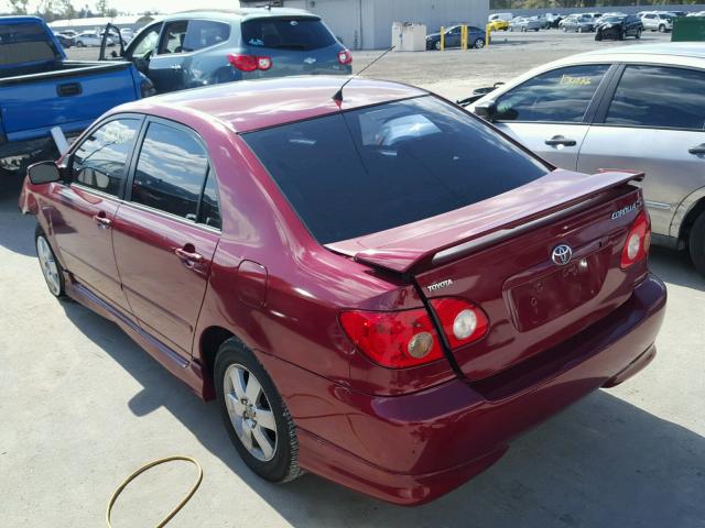 2T1BR32E76C677652 - 2006 TOYOTA COROLLA CE RED photo 3