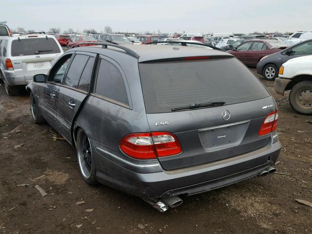 WDBUH76J05A788538 - 2005 MERCEDES-BENZ E 55 AMG GRAY photo 3