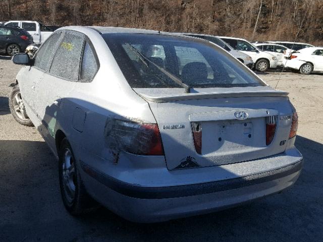 KMHDN56D15U155159 - 2005 HYUNDAI ELANTRA GL SILVER photo 3