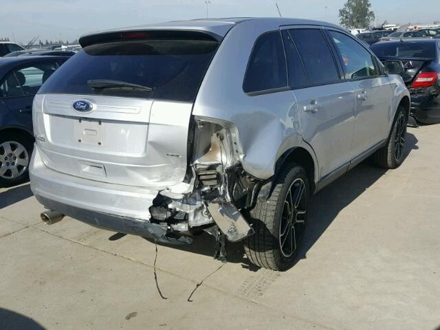 2FMDK3JC3DBA86927 - 2013 FORD EDGE SEL SILVER photo 4