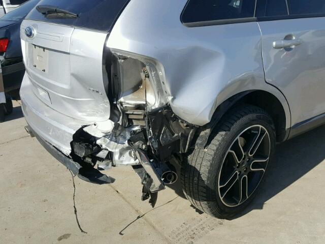 2FMDK3JC3DBA86927 - 2013 FORD EDGE SEL SILVER photo 9