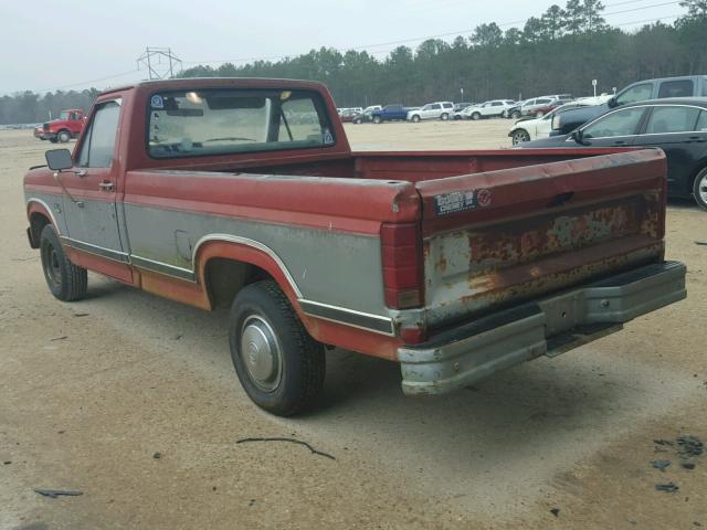 1FTDF15Y0GNB30426 - 1986 FORD F150 TWO TONE photo 3