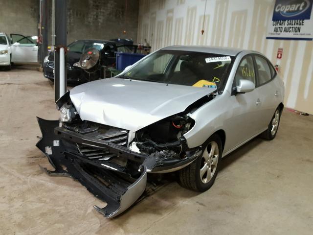 KMHDU46D48U538675 - 2008 HYUNDAI ELANTRA GL SILVER photo 2