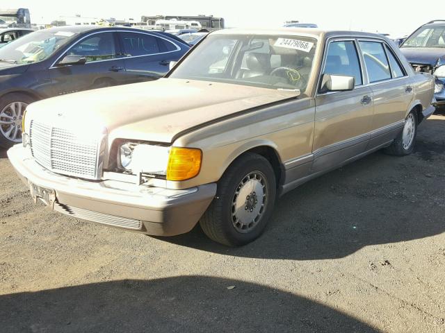 WDBCA39D9GA201481 - 1986 MERCEDES-BENZ 560 SEL GOLD photo 2