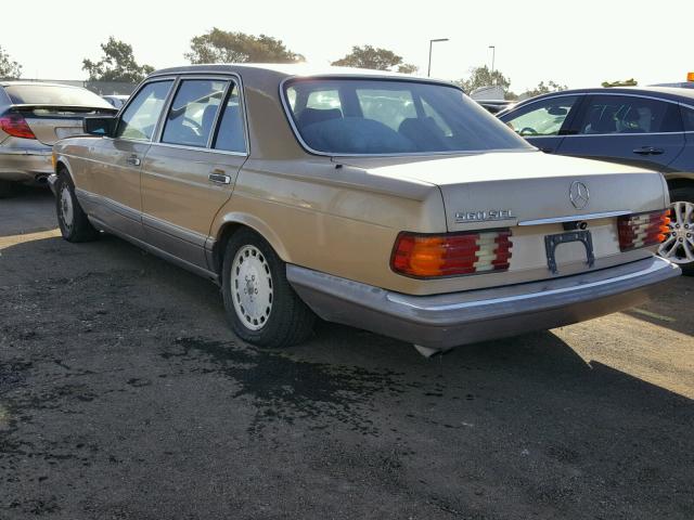 WDBCA39D9GA201481 - 1986 MERCEDES-BENZ 560 SEL GOLD photo 3