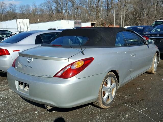 4T1FA38P16U106271 - 2006 TOYOTA CAMRY SOLA SILVER photo 4