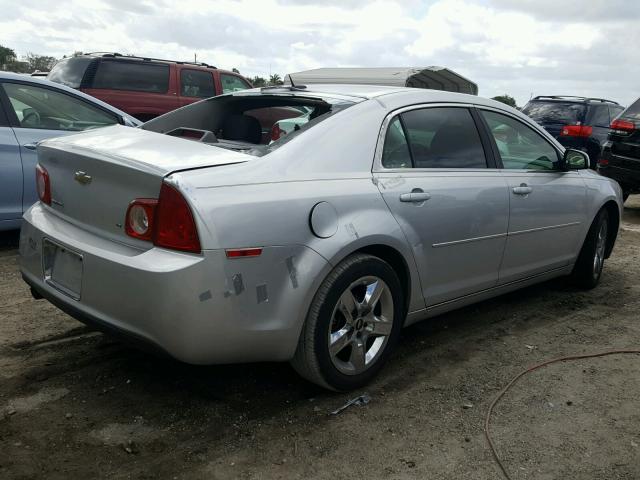 1G1ZH57B394229291 - 2009 CHEVROLET MALIBU 1LT SILVER photo 4