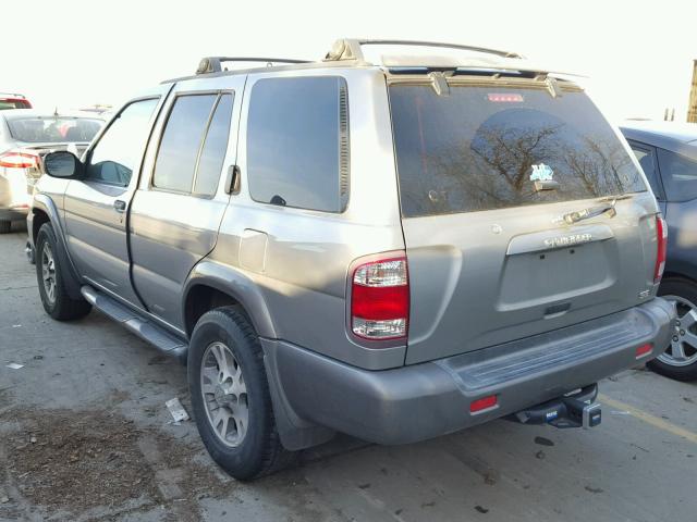 JN8AR07S6YW410753 - 2000 NISSAN PATHFINDER SILVER photo 3