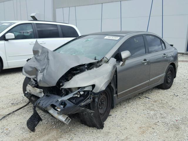 1HGFA16517L037410 - 2007 HONDA CIVIC LX SILVER photo 2