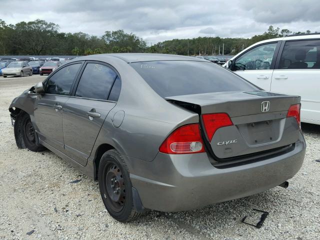 1HGFA16517L037410 - 2007 HONDA CIVIC LX SILVER photo 3