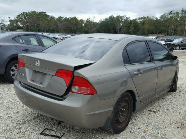 1HGFA16517L037410 - 2007 HONDA CIVIC LX SILVER photo 4