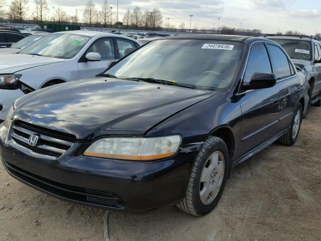 1HGCG16561A051047 - 2001 HONDA ACCORD EX BLACK photo 2