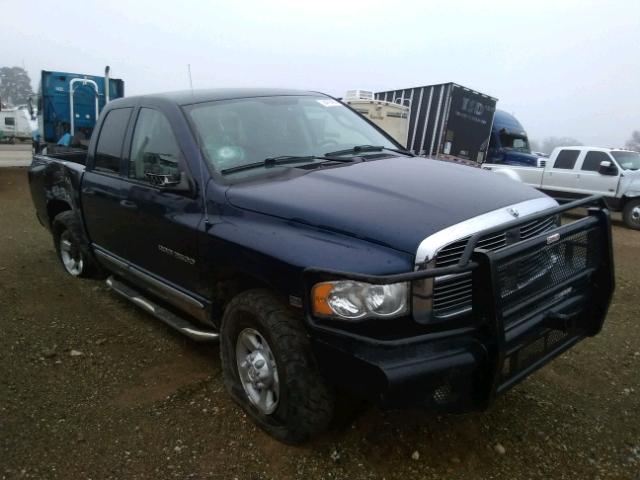 3D7KU28D04G106519 - 2004 DODGE RAM 2500 S BLUE photo 1