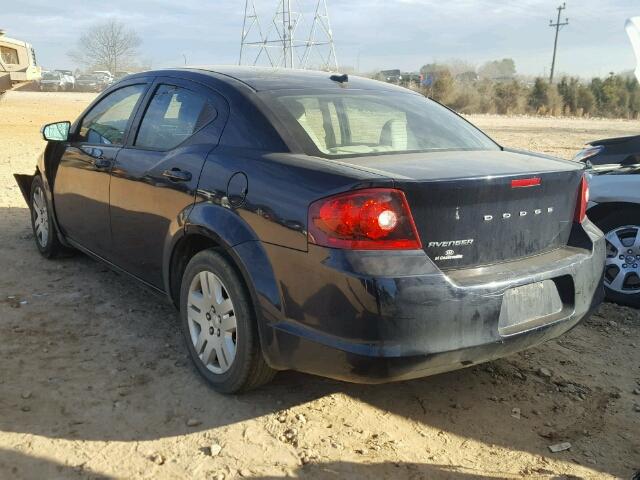 1B3BD4FB3BN506930 - 2011 DODGE AVENGER EX BLUE photo 3