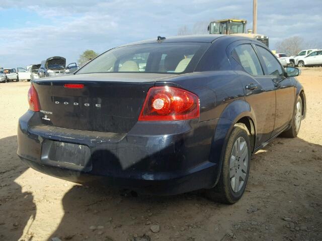 1B3BD4FB3BN506930 - 2011 DODGE AVENGER EX BLUE photo 4