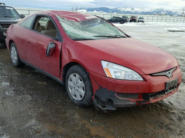 1HGCM72293A008106 - 2003 HONDA ACCORD LX RED photo 1