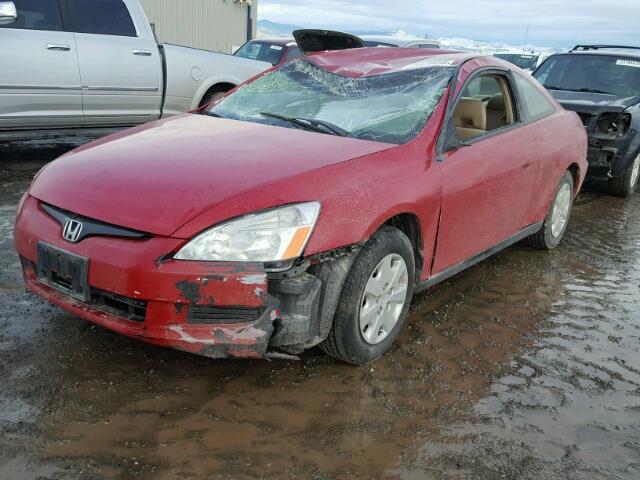 1HGCM72293A008106 - 2003 HONDA ACCORD LX RED photo 2