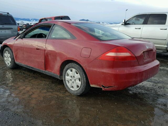 1HGCM72293A008106 - 2003 HONDA ACCORD LX RED photo 3