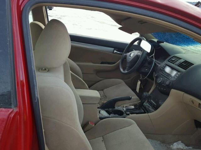 1HGCM72293A008106 - 2003 HONDA ACCORD LX RED photo 5