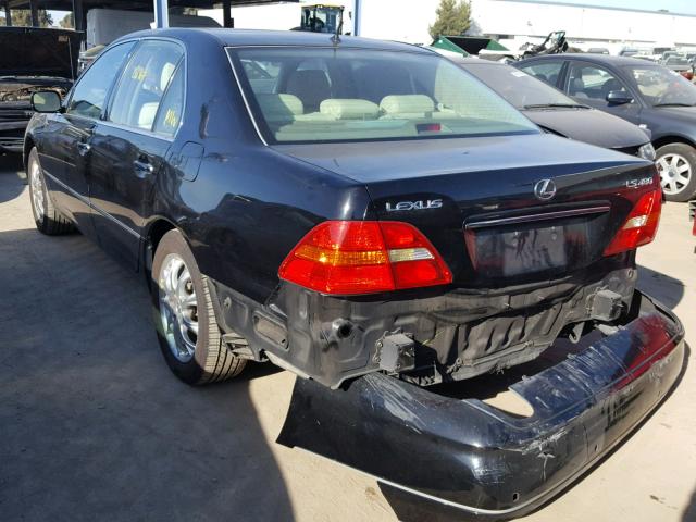 JTHBN30F710024294 - 2001 LEXUS LS 430 BLACK photo 3