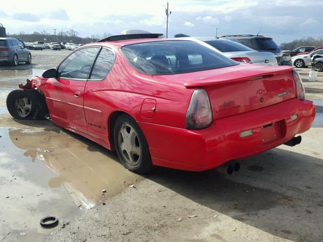 2G1WX12K5Y9291907 - 2000 CHEVROLET MONTE CARL RED photo 3