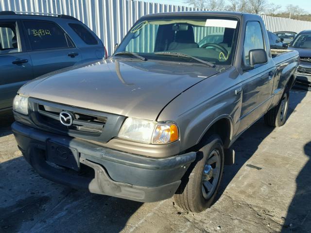 4F4YR12D04TM09710 - 2004 MAZDA B2300 BROWN photo 2