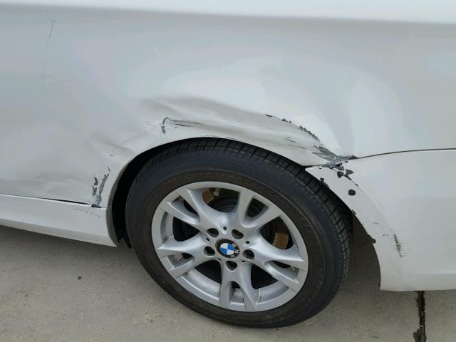 WBAUL735X8VJ74744 - 2008 BMW 128 I WHITE photo 9