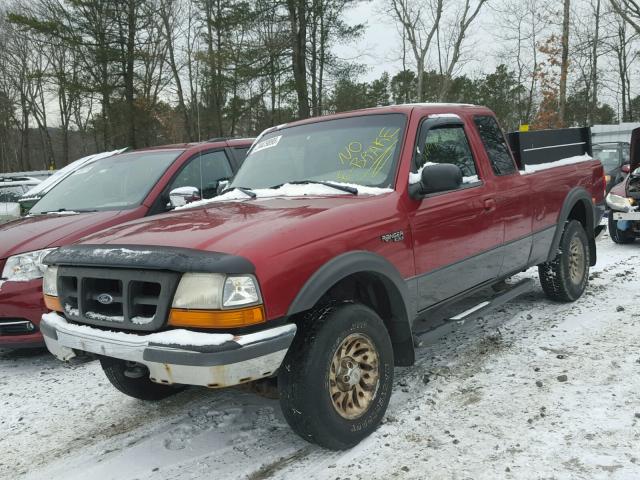 1FTZR15X0WTA12357 - 1998 FORD RANGER SUP RED photo 2