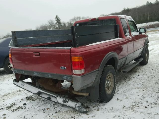 1FTZR15X0WTA12357 - 1998 FORD RANGER SUP RED photo 4